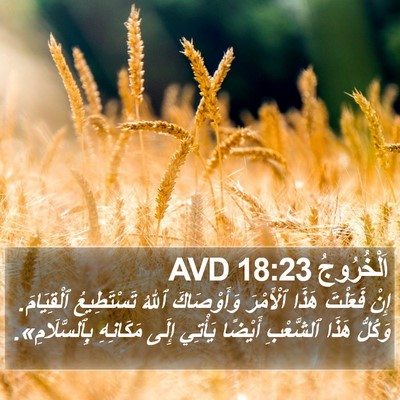 اَلْخُرُوجُ 18:23 AVD Bible Verse Image