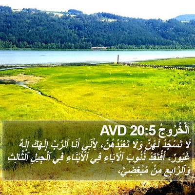 اَلْخُرُوجُ 20:5 AVD Bible Verse Image