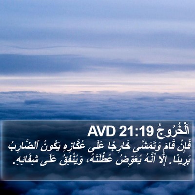 اَلْخُرُوجُ 21:19 AVD Bible Verse Image