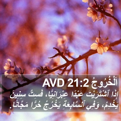 اَلْخُرُوجُ 21:2 AVD Bible Verse Image