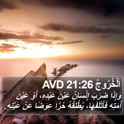 اَلْخُرُوجُ 21:26 AVD Bible Verse Image