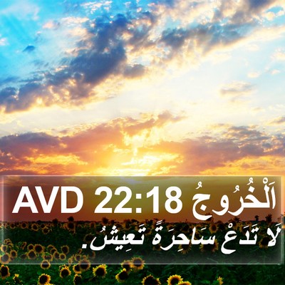 اَلْخُرُوجُ 22:18 AVD Bible Verse Image