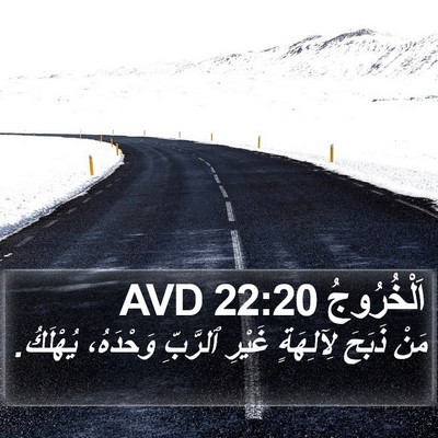 اَلْخُرُوجُ 22:20 AVD Bible Verse Image