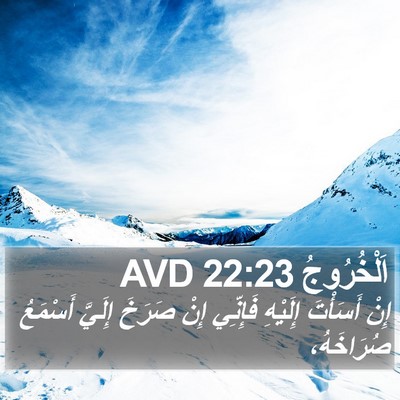 اَلْخُرُوجُ 22:23 AVD Bible Verse Image