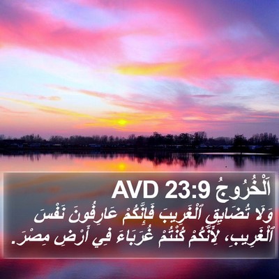 اَلْخُرُوجُ 23:9 AVD Bible Verse Image