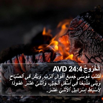 اَلْخُرُوجُ 24:4 AVD Bible Verse Image
