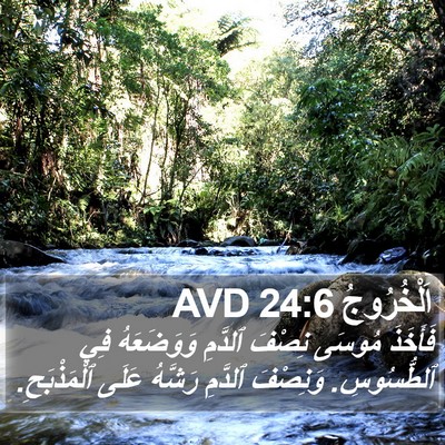 اَلْخُرُوجُ 24:6 AVD Bible Verse Image