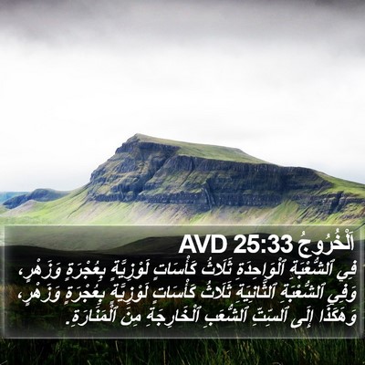 اَلْخُرُوجُ 25:33 AVD Bible Verse Image