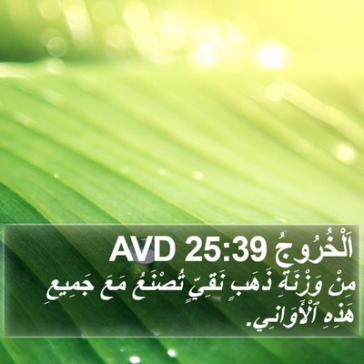 اَلْخُرُوجُ 25:39 AVD Bible Verse Image