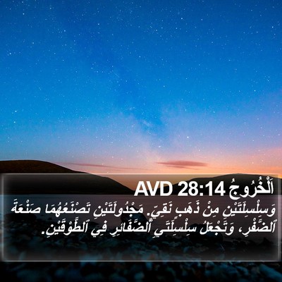 اَلْخُرُوجُ 28:14 AVD Bible Verse Image