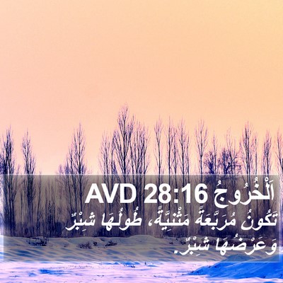 اَلْخُرُوجُ 28:16 AVD Bible Verse Image