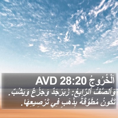 اَلْخُرُوجُ 28:20 AVD Bible Verse Image