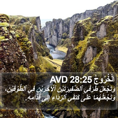 اَلْخُرُوجُ 28:25 AVD Bible Verse Image