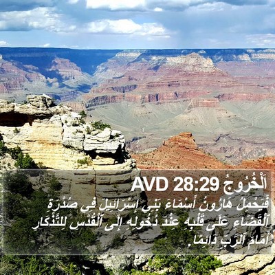 اَلْخُرُوجُ 28:29 AVD Bible Verse Image