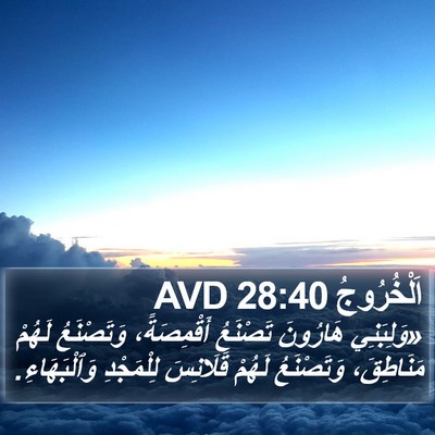 اَلْخُرُوجُ 28:40 AVD Bible Verse Image