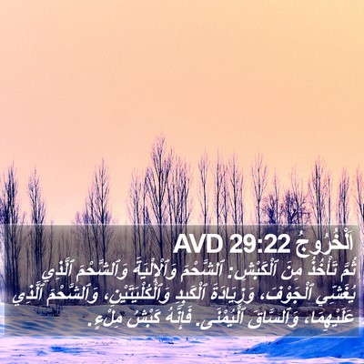 اَلْخُرُوجُ 29:22 AVD Bible Verse Image