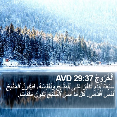 اَلْخُرُوجُ 29:37 AVD Bible Verse Image