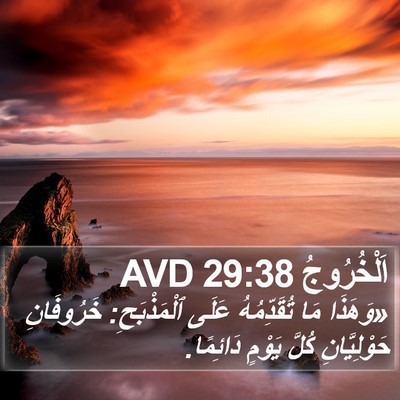 اَلْخُرُوجُ 29:38 AVD Bible Verse Image