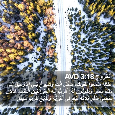اَلْخُرُوجُ 3:18 AVD Bible Verse Image