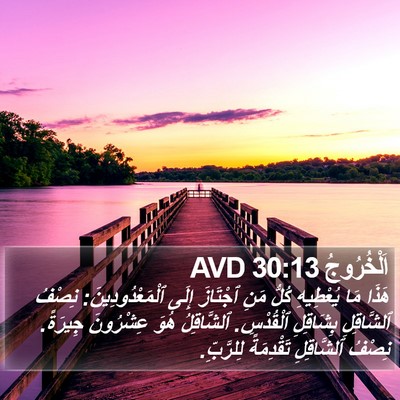 اَلْخُرُوجُ 30:13 AVD Bible Verse Image