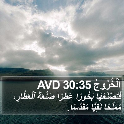 اَلْخُرُوجُ 30:35 AVD Bible Verse Image
