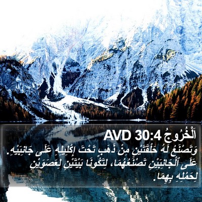 اَلْخُرُوجُ 30:4 AVD Bible Verse Image