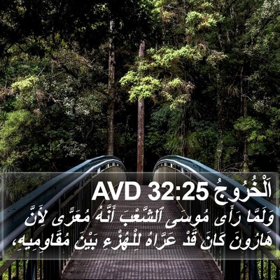 اَلْخُرُوجُ 32:25 AVD Bible Verse Image