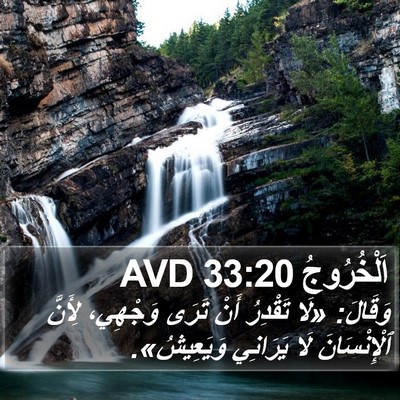 اَلْخُرُوجُ 33:20 AVD Bible Verse Image