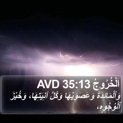اَلْخُرُوجُ 35:13 AVD Bible Verse Image