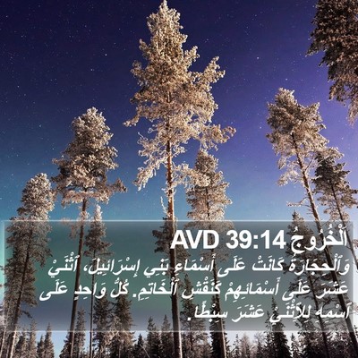 اَلْخُرُوجُ 39:14 AVD Bible Verse Image