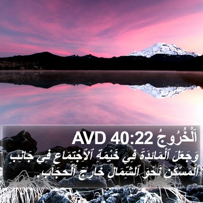 اَلْخُرُوجُ 40:22 AVD Bible Verse Image