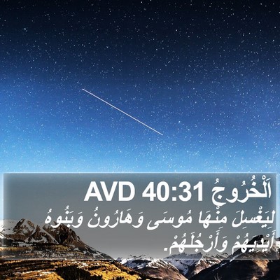 اَلْخُرُوجُ 40:31 AVD Bible Verse Image