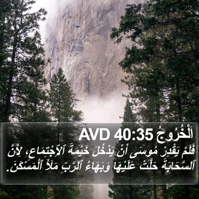 اَلْخُرُوجُ 40:35 AVD Bible Verse Image