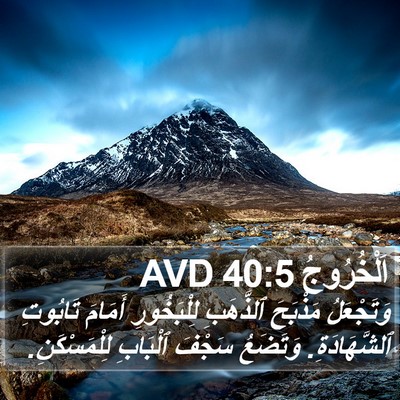 اَلْخُرُوجُ 40:5 AVD Bible Verse Image