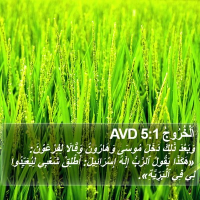اَلْخُرُوجُ 5:1 AVD Bible Verse Image