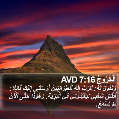 اَلْخُرُوجُ 7:16 AVD Bible Verse Image