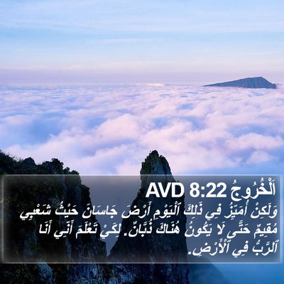 اَلْخُرُوجُ 8:22 AVD Bible Verse Image