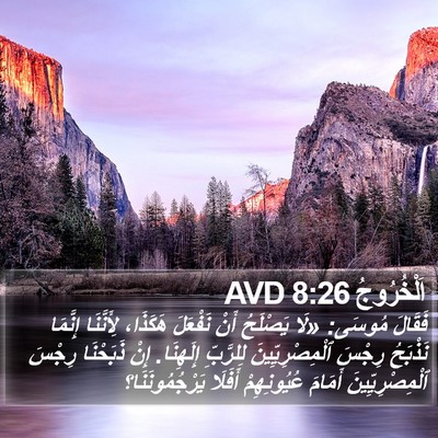 اَلْخُرُوجُ 8:26 AVD Bible Verse Image