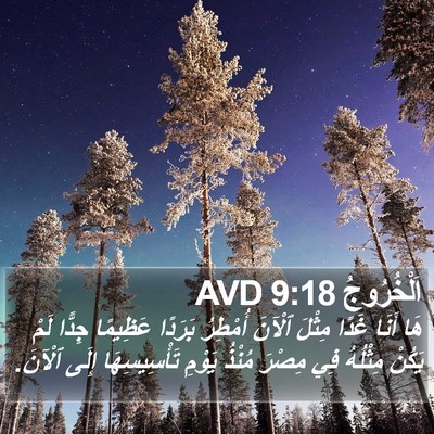 اَلْخُرُوجُ 9:18 AVD Bible Verse Image