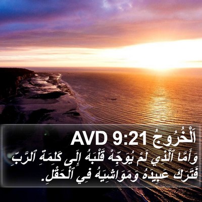 اَلْخُرُوجُ 9:21 AVD Bible Verse Image