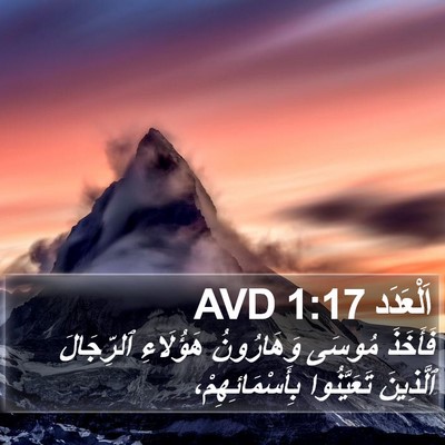 اَلْعَدَد 1:17 AVD Bible Verse Image