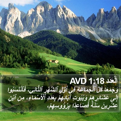 اَلْعَدَد 1:18 AVD Bible Verse Image