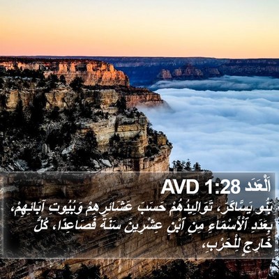 اَلْعَدَد 1:28 AVD Bible Verse Image