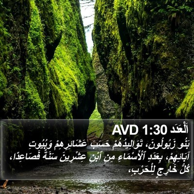 اَلْعَدَد 1:30 AVD Bible Verse Image
