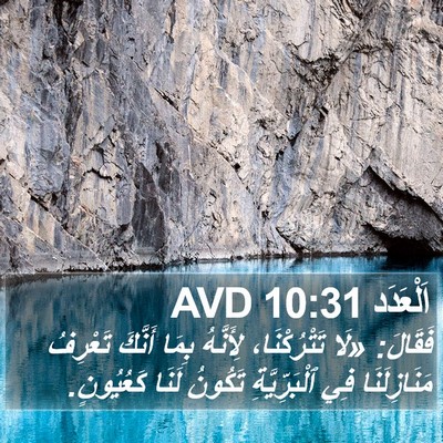 اَلْعَدَد 10:31 AVD Bible Verse Image