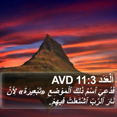 اَلْعَدَد 11:3 AVD Bible Verse Image