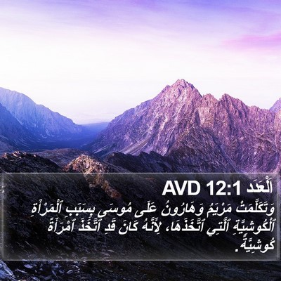 اَلْعَدَد 12:1 AVD Bible Verse Image