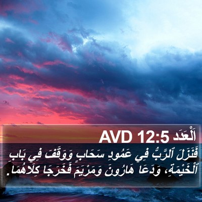 اَلْعَدَد 12:5 AVD Bible Verse Image