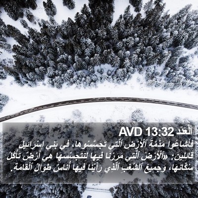 اَلْعَدَد 13:32 AVD Bible Verse Image