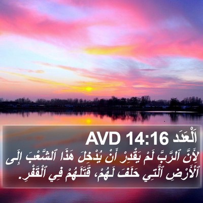 اَلْعَدَد 14:16 AVD Bible Verse Image